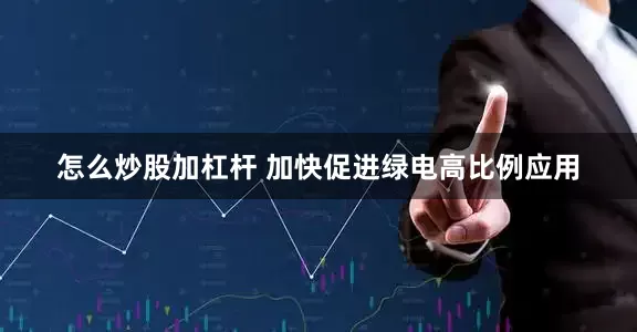 怎么炒股加杠杆 加快促进绿电高比例应用